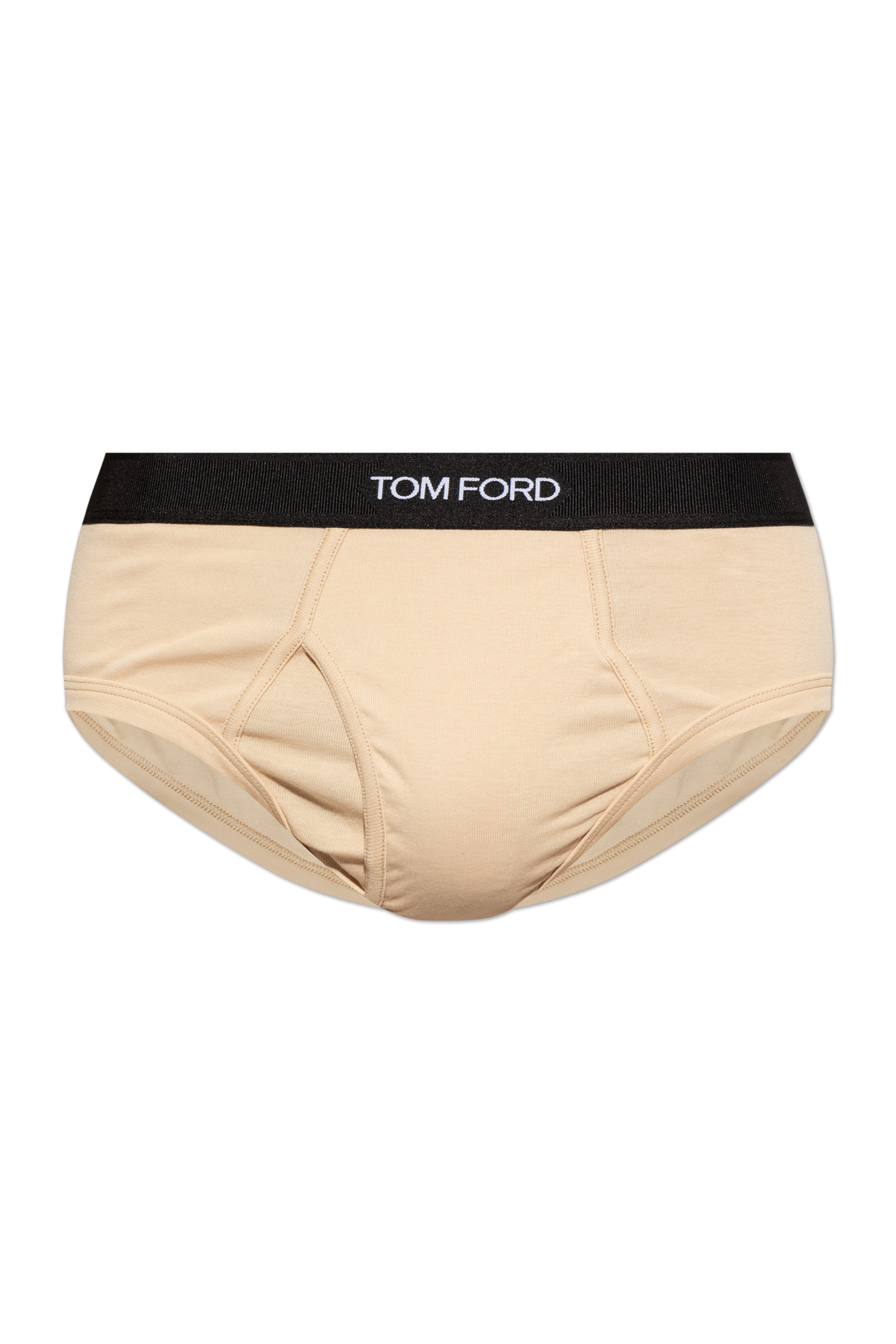 インナー・ルームウェアその他 TOM FORD Men Underwear Turquoise T4LC31040 424 Beige Cotton briefs with logo Tom Ford - Vitkac France